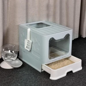cat litter box with lid large