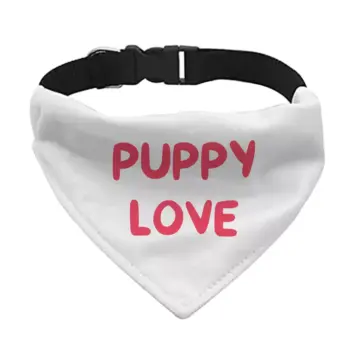 Puppy Love Pet Bandana Collar – Kawaii Scarf Collar – Best Print Dog Bandana