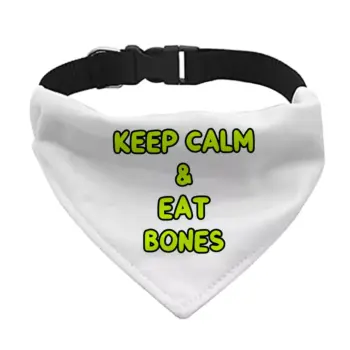 Keep Calm Pet Bandana Collar – Trendy Scarf Collar – Printed Dog Bandana