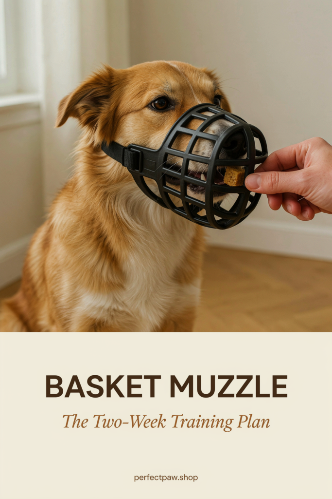 Basket Muzzle: Conditioning It Properly Over Two Weeks 2 Basket muzzle guide: The Two-Week Training Plan