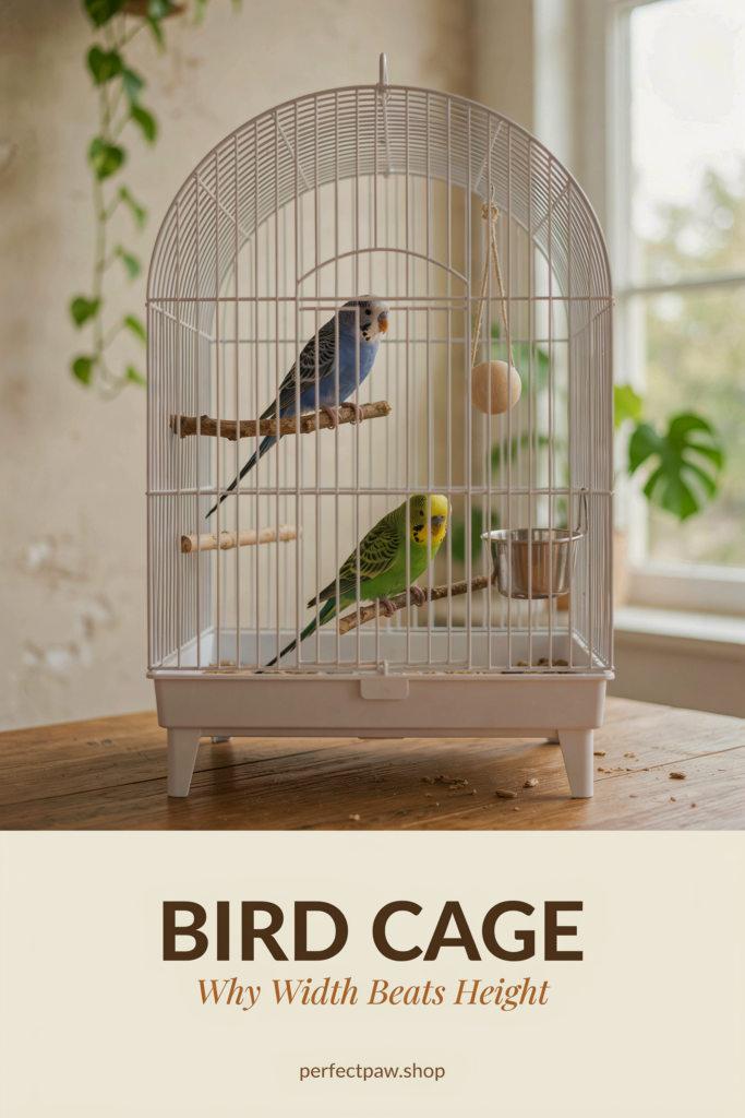 Bird Cage: Bar Spacing, Shape and Why Width Beats Height 2 Bird cage guide: Why Width Beats Height