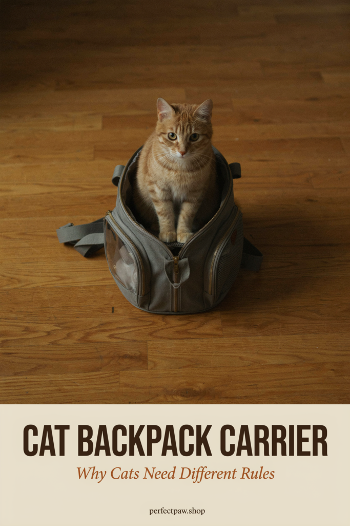 Cat Backpack Carrier: Why Cats Need Different Rules to Dogs 2 Cat backpack carrier guide: Why Cats Need Different Rules