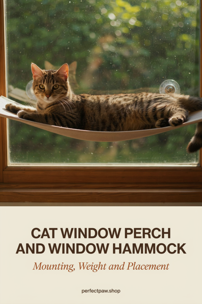 Cat Window Perch and Window Hammock: Mounting, Weight, Placement 2 Cat window perch guide: Mounting, Weight and Placement