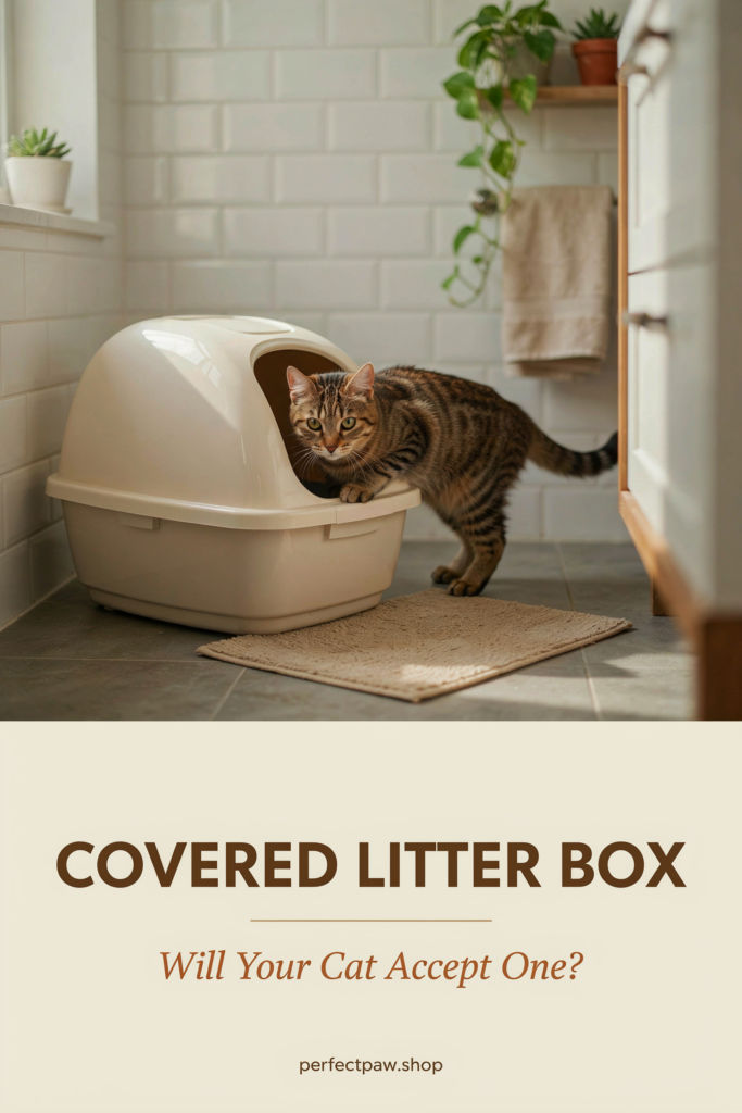 Covered Litter Box: When Cats Accept One and When They Refuse 2 Covered litter box guide: Will Your Cat Accept One?