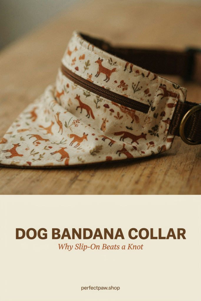 Dog Bandana Collar: The Slip-On Style and Why It Is Safer Than a Knot 2 Dog bandana collar guide: Why Slip-On Beats a Knot