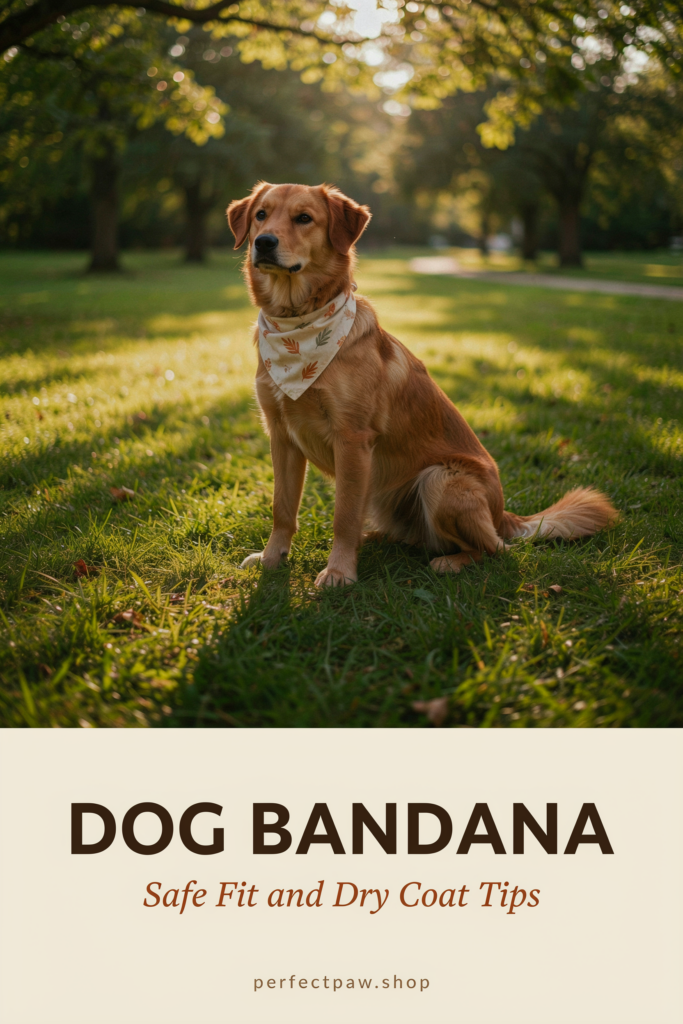 Dog bandana guide: Safe Fit and Dry Coat Tips