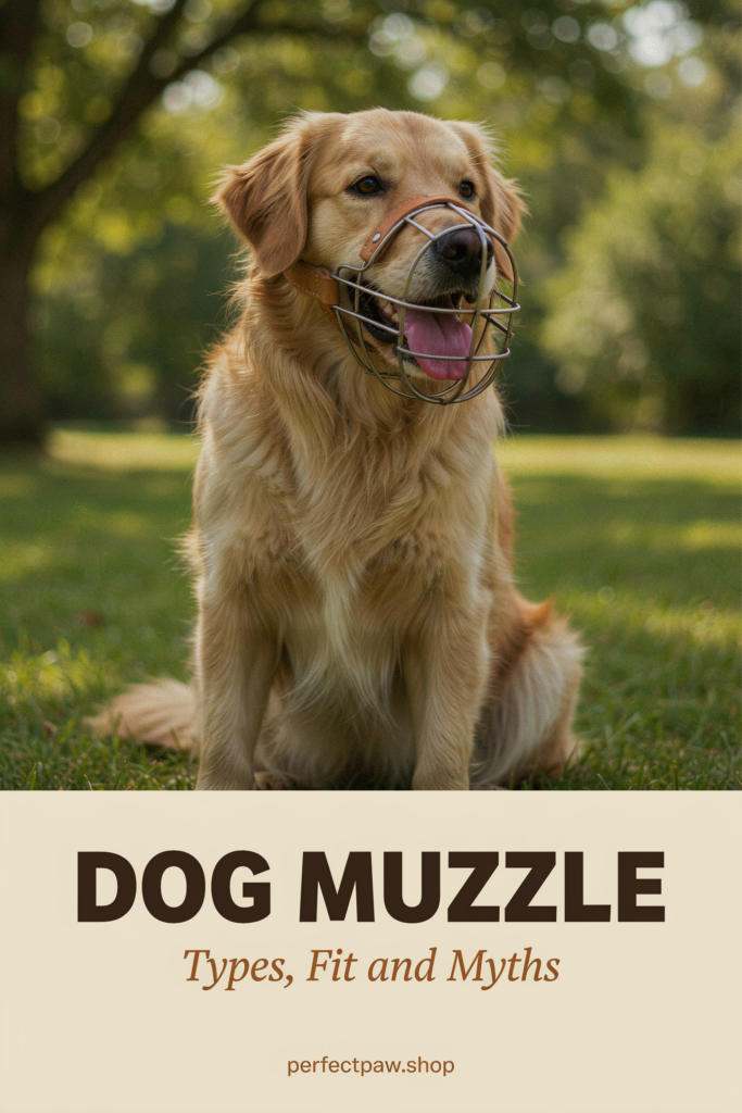 Dog Muzzle: Types, Fit and Why a Muzzled Dog Is Not a Dangerous One 2 Dog muzzle guide: Types, Fit and Myths