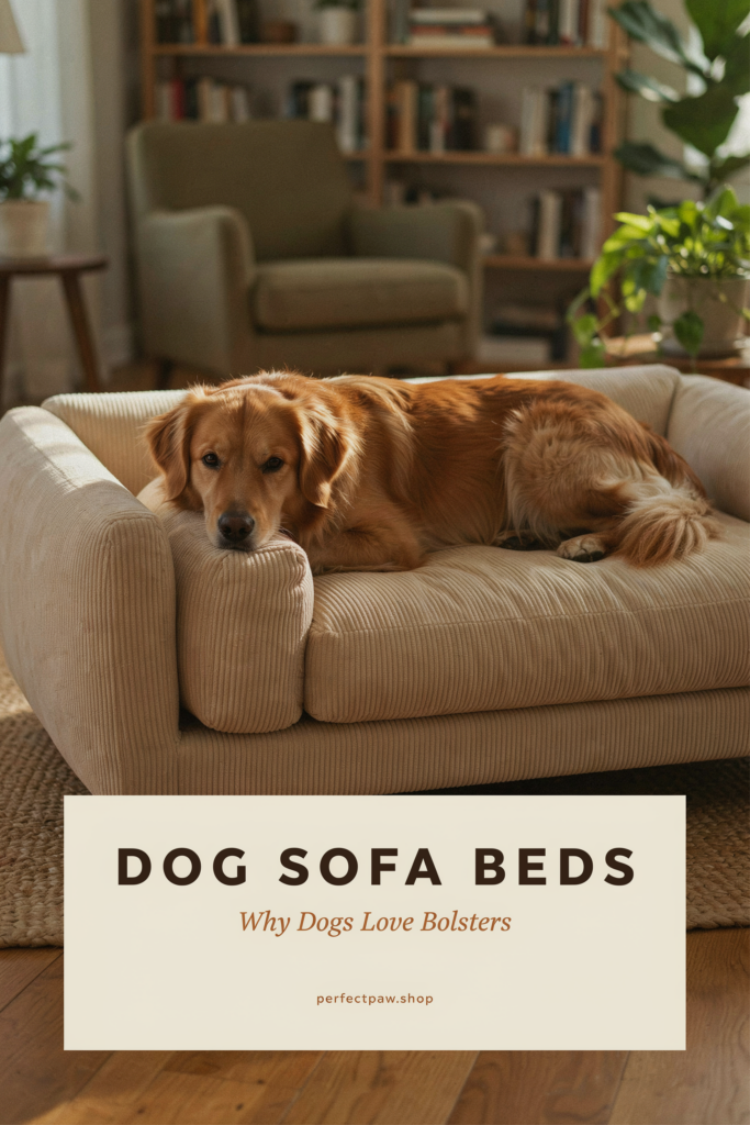 Dog Sofa Beds: Bolster Sizing and Why Dogs Prefer Them 2 Dog sofa bed guide: Why Dogs Love Bolsters