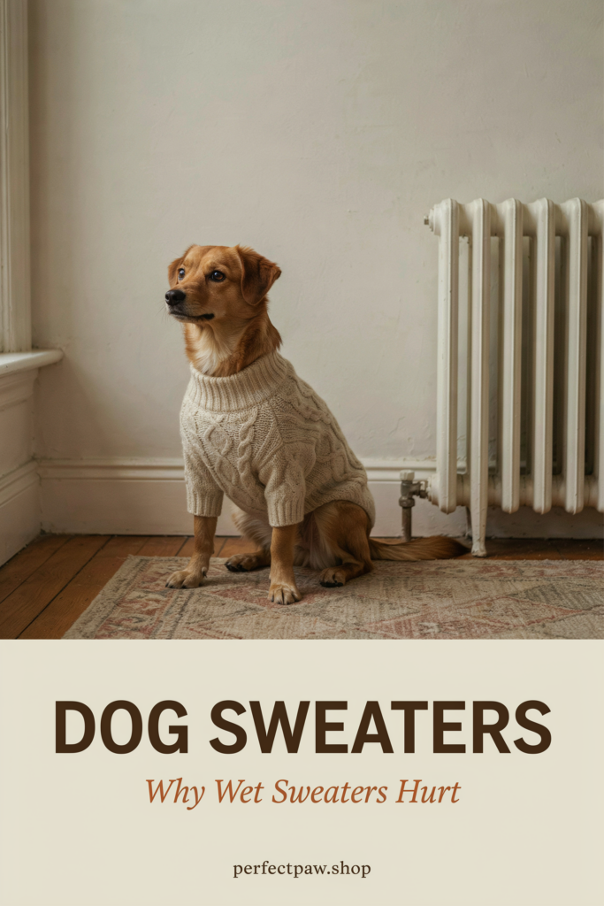 Dog Sweaters: Fit, Fabric and Why a Wet Sweater Is Worse Than None 2 Dog sweater guide: Why Wet Sweaters Hurt