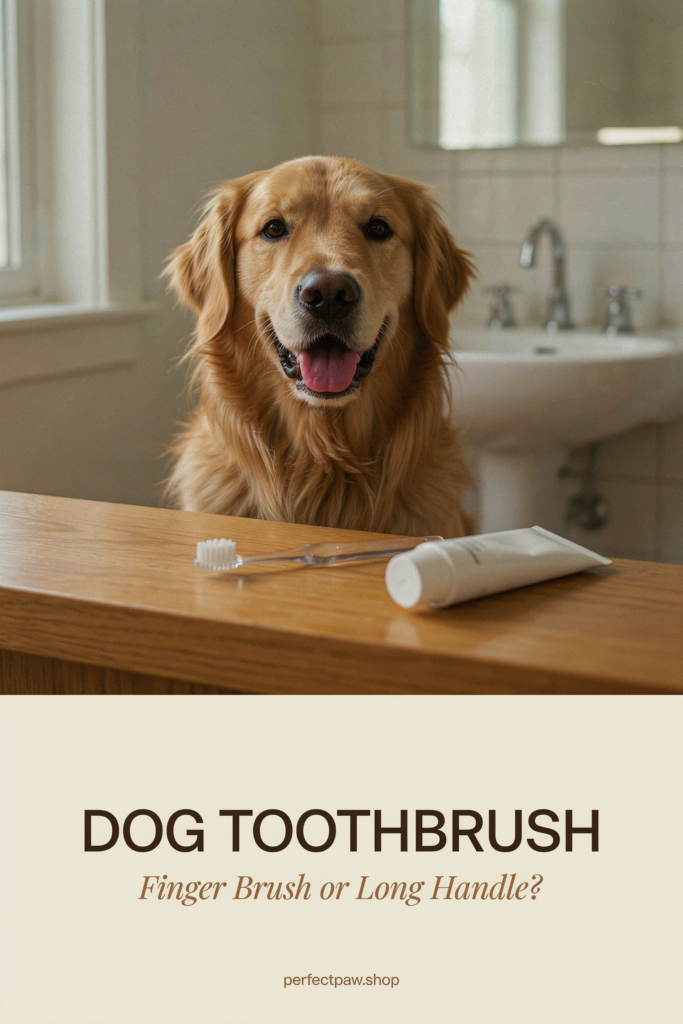 Dog toothbrush guide: Finger Brush or Long Handle?