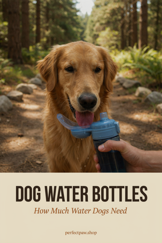 Dog Water Bottles: Capacity, Designs and How Much Dogs Need 2 Dog water bottle guide: How Much Water Dogs Need