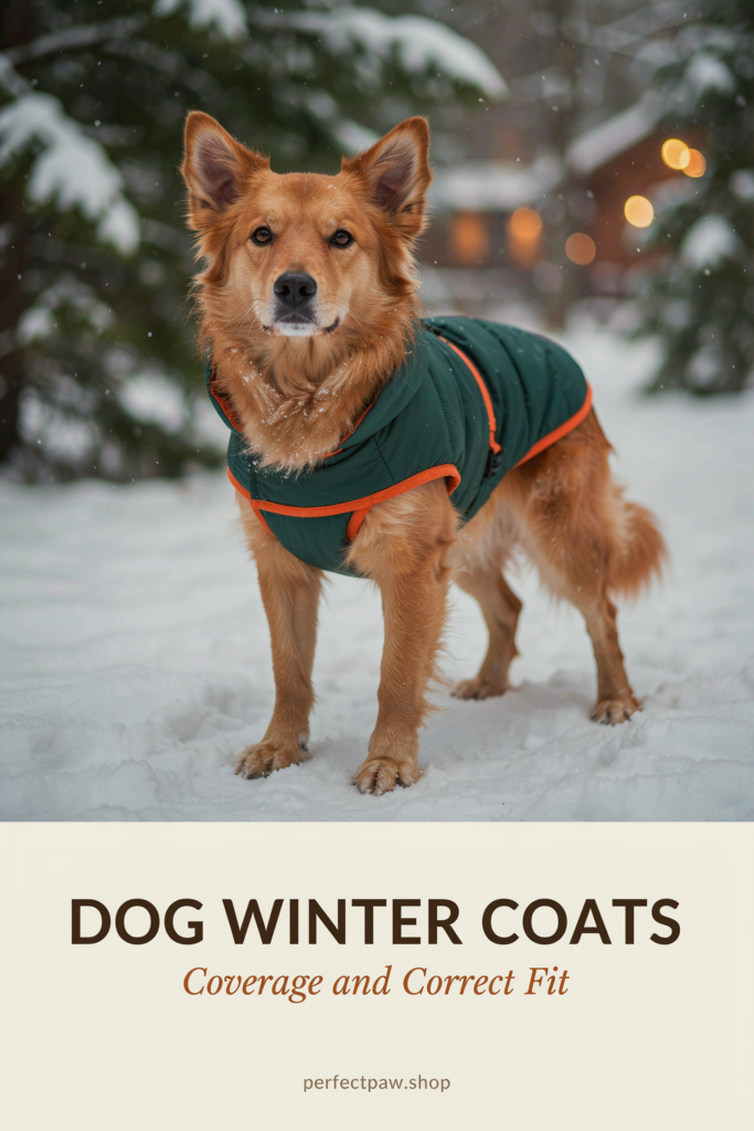 Dog winter coat guide: Coverage and Correct Fit