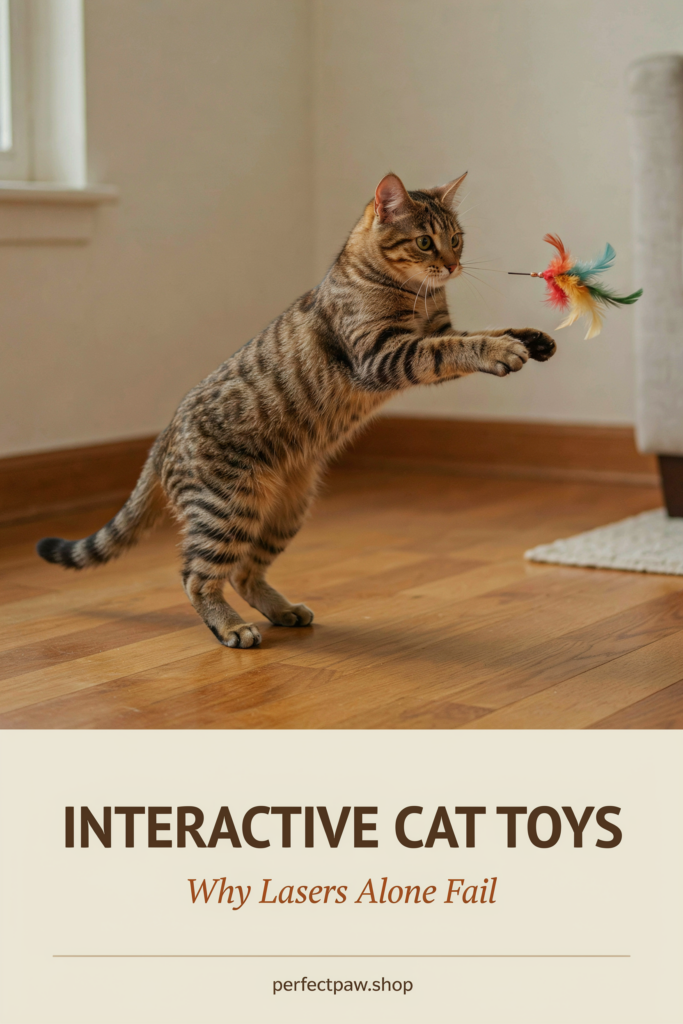Interactive Cat Toys: Completing the Hunt and Why Lasers Alone Fail 2 Interactive cat toys guide: Why Lasers Alone Fail