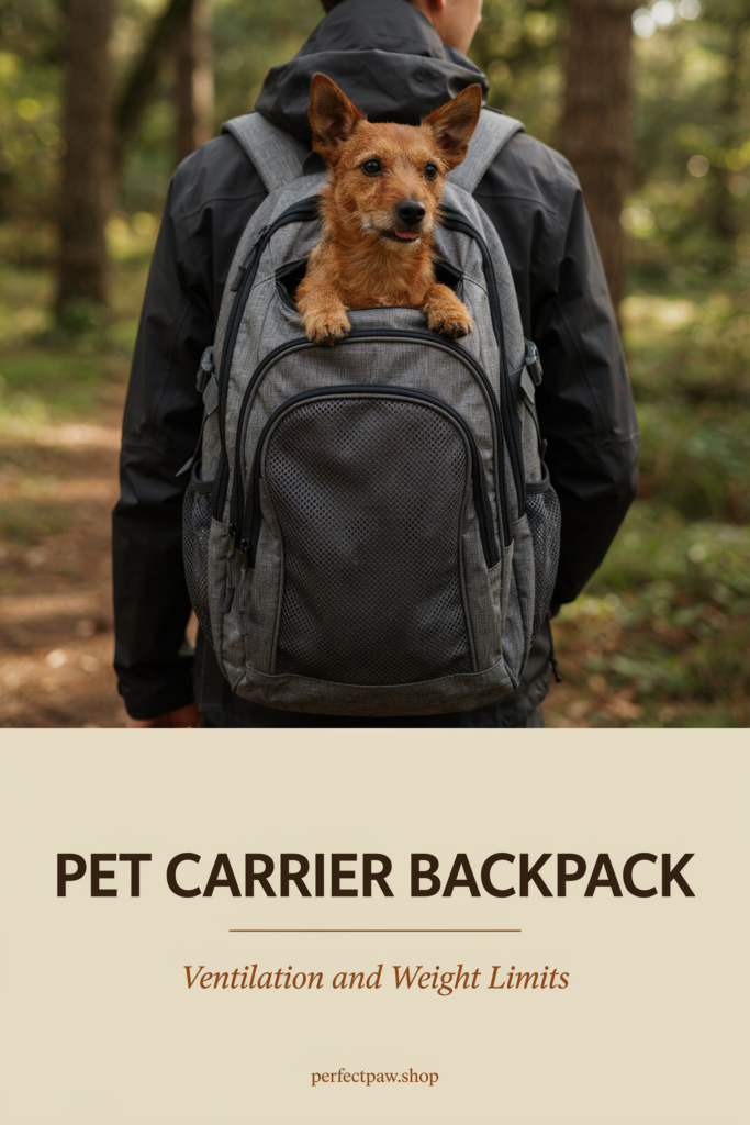 Pet carrier backpack guide: Ventilation and Weight Limits