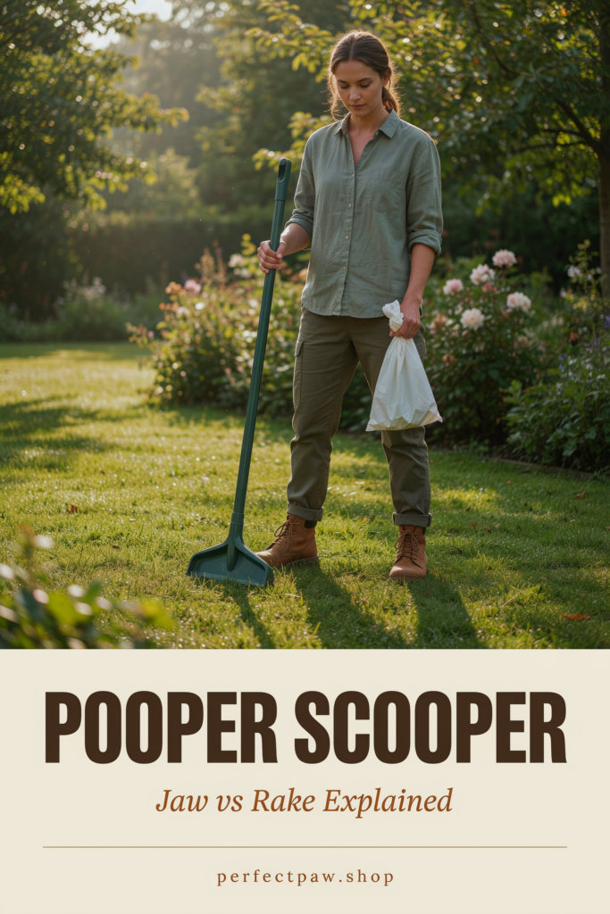 Pooper scooper guide: Jaw vs Rake Explained