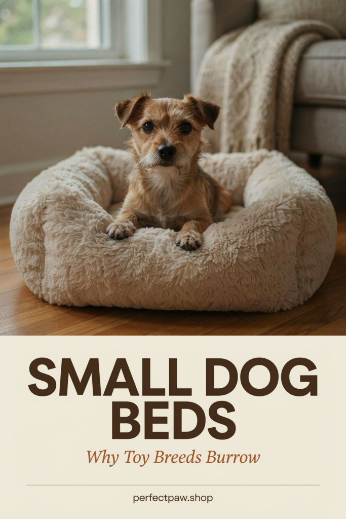 Small Dog Beds: Sizing, Warmth and Why Toy Breeds Burrow 2 Small dog bed guide: Why Toy Breeds Burrow