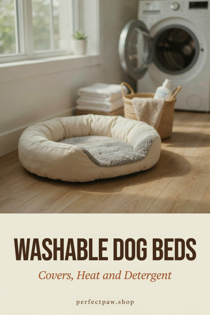 Washable dog bed guide: Covers, Heat and Detergent